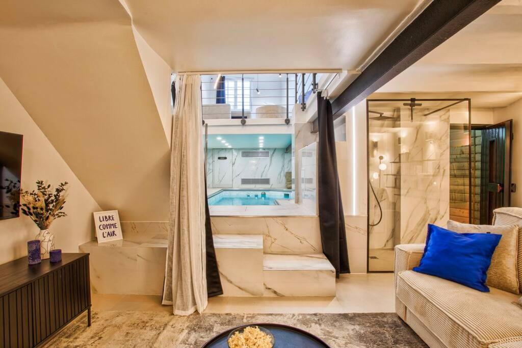 Deauville Luxury Blue Loft - Sauna And Inside Pool تروفيي سور مير المظهر الخارجي الصورة
